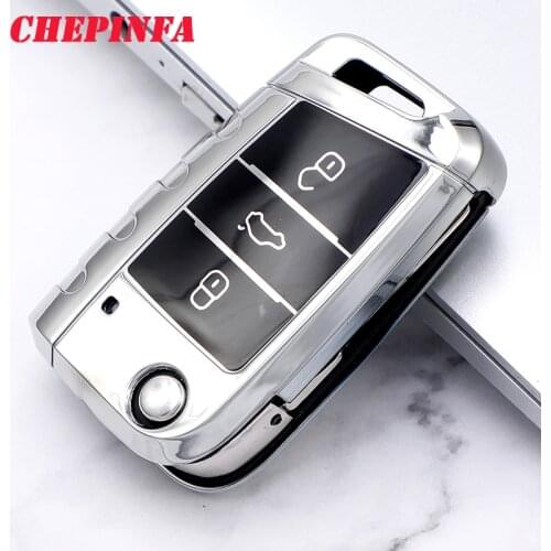 TPU Car Key Case Full Cover Protect Shell For Volkswagen VW Golf 7 3 4 5 6 6r mk7 Skoda Octavia A7 polo 9n mk4 passat b5 b6 b7