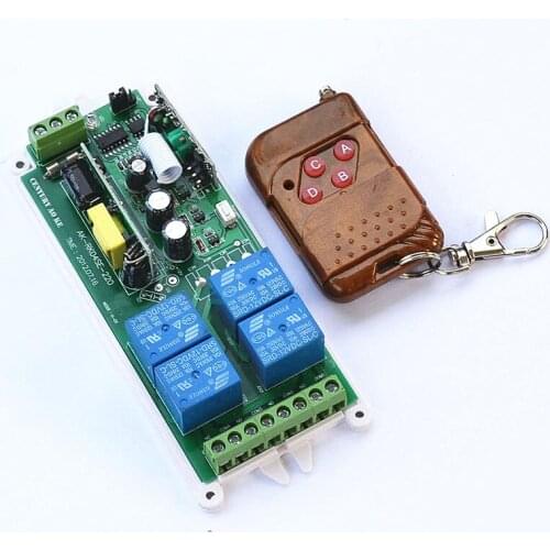 AC 220V 110V 85-265V 315 / 433 MHz Intelligent RF Wireless Remote Control Switch System For LED Light / Door / Motor