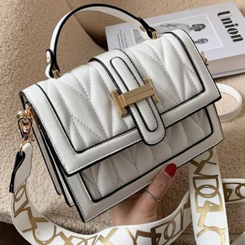 Womens Designer Luxury Handbag Crossbody Bags for Women 2021 High Quality Soft PU Leather Solid Color Shoulder Messenger Bag