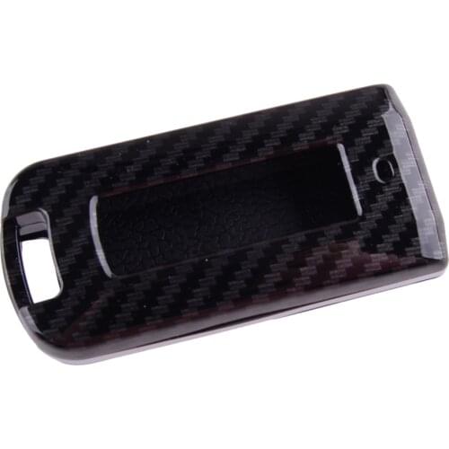 Car Carbon Fiber Style Hard Key Fob Case Shell Cover fit for Mitsubishi Outlander Lancer ASX Mirage RVR