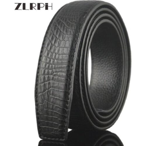 ZLRPH Male Leather net crocodile pattern automatic buckle man leather belt GZYY-LY3203