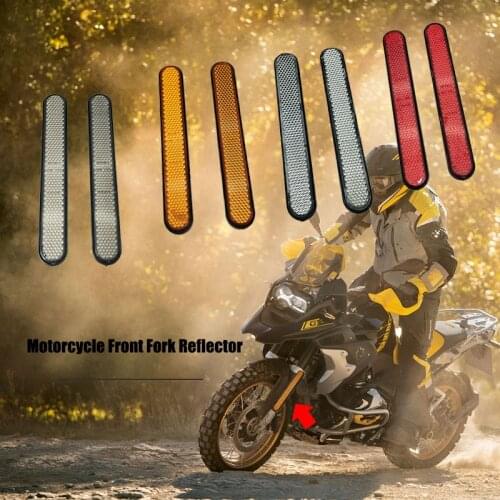 2pc For Harley Dyna Sportster Softail Motorcycle Reflector Sticker Rectangle Saddlebag Latch Cover Reflectors Case Safety Warnin