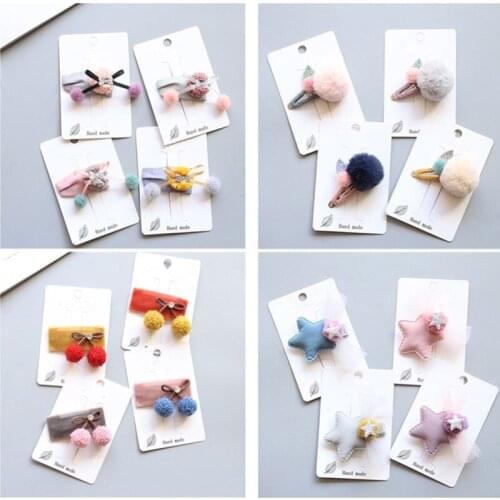 5pcs/lot Cartoon Cute Princess Hairpins Floral Hair Clips Barrettes Hair Accessories For Girls Kids Children Hairclip Headdress