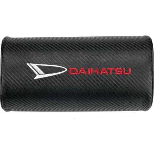 1pcs car neck pillows both side pu leather single headrest case for Daihatsu Terios Sirion Mira Materia Rocky YRV Feroza Charade