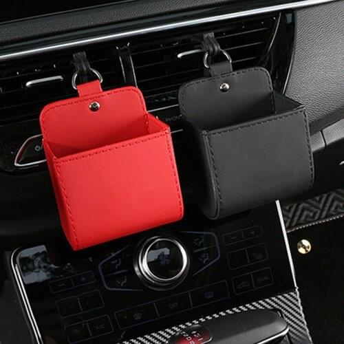 Car Styling Vent Outlet Hanging Storage Bag Glasses Mobile Phone Holder For Mini Cooper R55 R56 R60 R61 F60 F55 F56 F54 Clubman