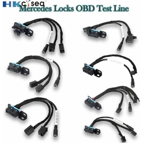 Locks OBD Test Line 7 pcs for W209/W211/W906/W169/W208/W202/W210/W639 EZS Cable works with VVDI MB Tool For Mercedes