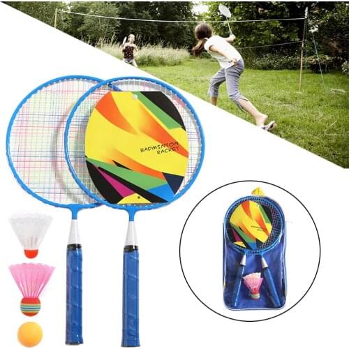 Kids Badminton Racket Ball Set Outdoor Sports Children Toy Shuttlecocks Youth Entertainment
