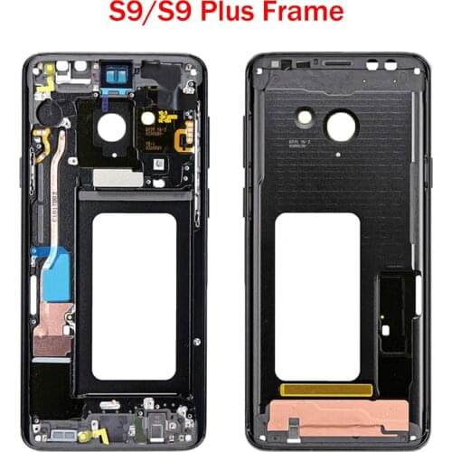 For Samsung Galaxy S9 G960 G960F S9+ S9 Plus G965 G965F Phone Housing Chassis LCD Plate New Middle Frame