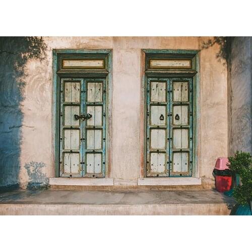 Nostalgic Wooden Door Photo Backdrops Computer Printed Background for Children Baby Portrait Pets Photobooth Photography Props