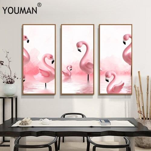 Pink Flamingo Canvas Prints Nordic Posters And Prints Canvas Painting Art Cuadros Decoracion Wall Art Wallpapers Poster Painting