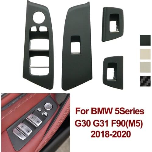 Car Interior Door Window Lifting Switch Cover Panel Trim Replacement For BMW 5 Series G30 G31 525 528 530 540