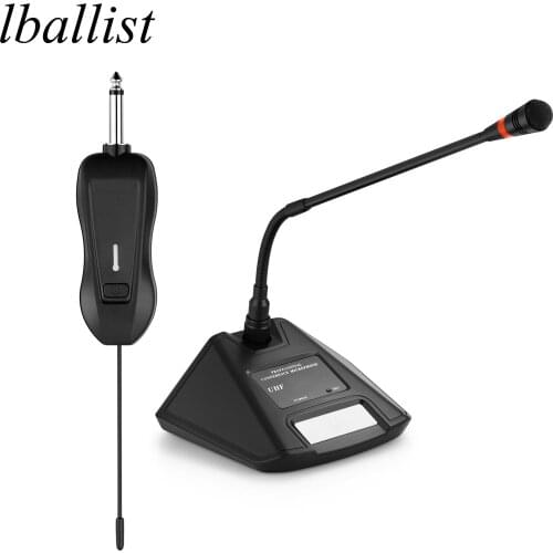 Lballist UHF Wireless Conference Microphone Set Receivers+Transmitter For Amplifier PA System
