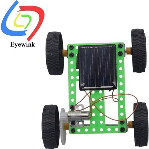 Solar Toys For Kids 1 Set Mini Powered Toy DIY Solar Powered Toy DIY Car Kit Children Educational Gadget Hobby Funny