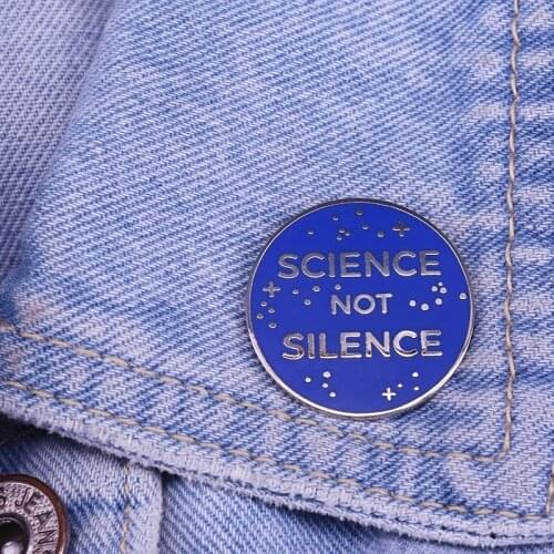 Science Not Silence Enamel Lapel Pin science out of the lab brooch