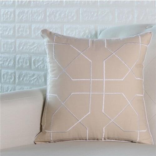 Luxurious Cotton Embroidery Geometric Pillow Cover Khahi Cushion Cover Home Decor Cushion Decorative Pillow Case Pillow Sham
