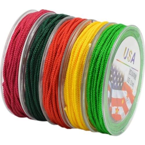 0.8mm 1mm 1.5mm 2mm Nylon Cord Cotton Chinese Knot Macrame String DIY Tassel Beading Braided Bracelet Jewelry Making Accessories