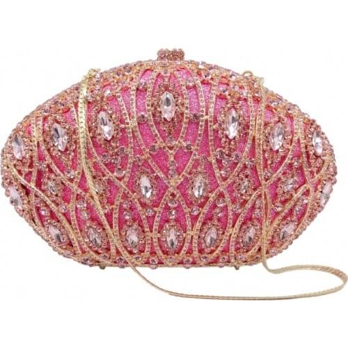 Latest Designed Luxury Trendy Rhinestone Clutch Bag Women Top Quality Evening Clutch Bag Bridal Diamond Hand Bag