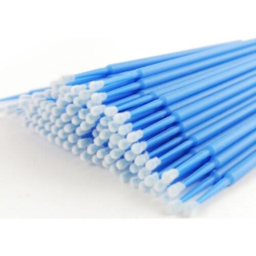 Disposable Colorful Cotton Swabs MicroBrush Eyelashes Extension Cleaning Swab Cosmetic Tool