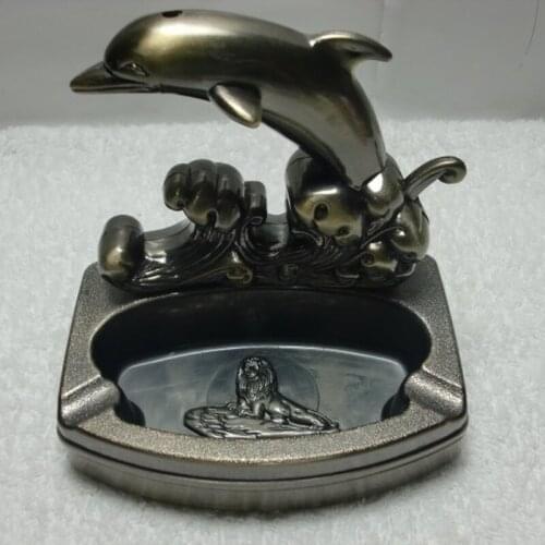 Dolphin Creative Ashtray with Lighter Smoking Accessories for Weed Cool Lighter for Men Regalos Para Hombre Originales Gadgets