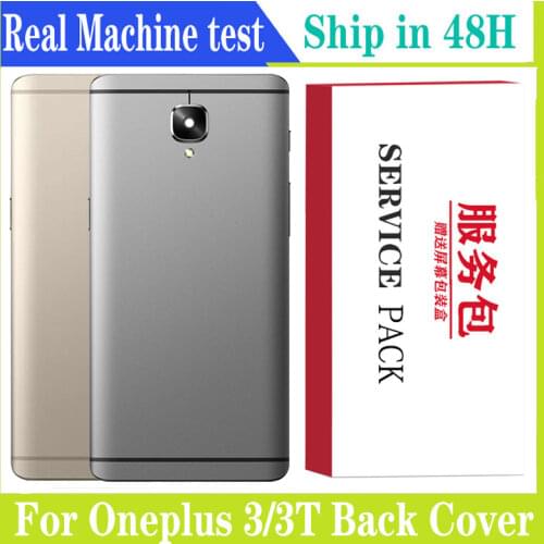 Original Back Battery Cover Rear Door Housing Case for OnePlus 3 3T With Camera Lens Repair Parts For OnePlus 3 3T back housing