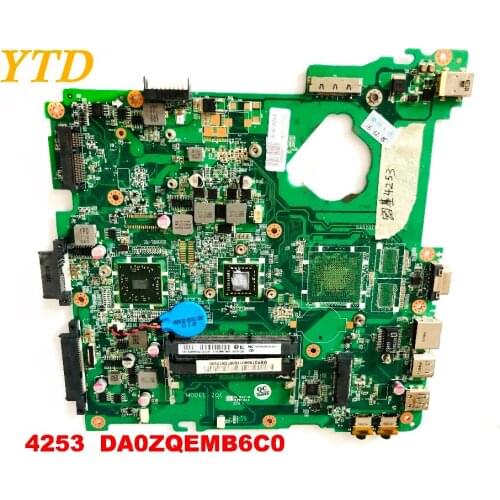 Original for ACER 4253 laptop motherboard 4253 DA0ZQEMB6C0 tested good free shipping