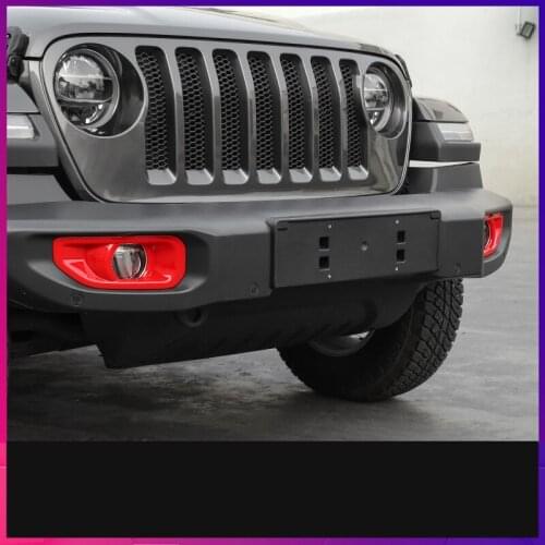 Front Bumper Fog Light Lamp Decorated Frame For Jeep Wrangler 2018 ACA112