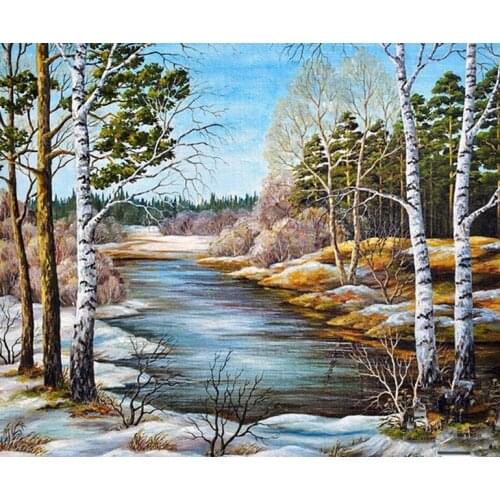 Full Square Diamond Embroidery 5D Diamond Mosaic Cross Stitch Picture Of Rhinestones Spring Is Coming Home Decor Christmas Gift