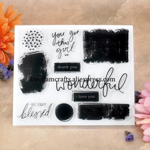 Wonderful Scrapbook DIY photo cards rubber stamp clear stamp transparent stamp 10.5x12cm KW7102462