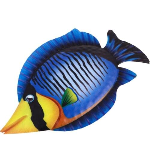 Unique Hanging Decoration Fish Art Wall Decor Creative Fish Hanging Ornament Metal Fish Wall Sculptures DIY Wall Art Decor