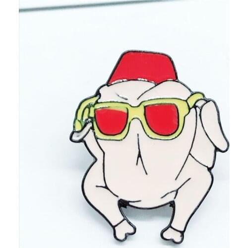 XEDZ Red Riding Hoods Light Body Pork Brooch Cute Funny Shar Pei Brooch Child Cartoon Animal Brooch Gift Backpack Costume Acces