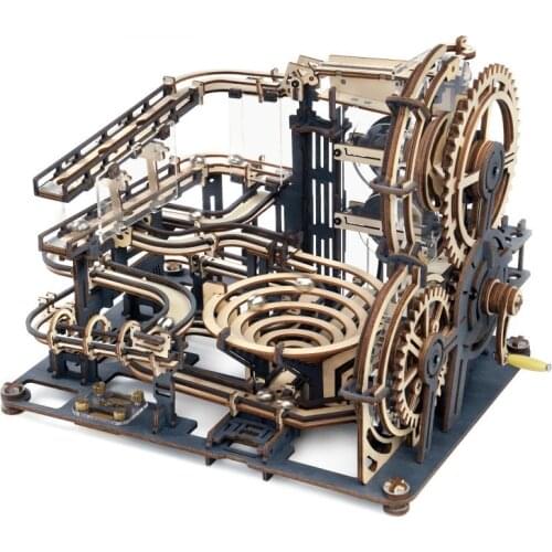 Xuanxuan 294 PCS Marble Night City DIY Waterwheel Wooden Puzzle Games Assembly Toy Gift for Children Adult