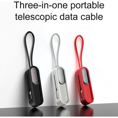 3 In 1 Magnetic Charger Equipped With 3 Different Types Heads Such For Android C Micro And USB Type Of Apple As Magnetic Su U7X5