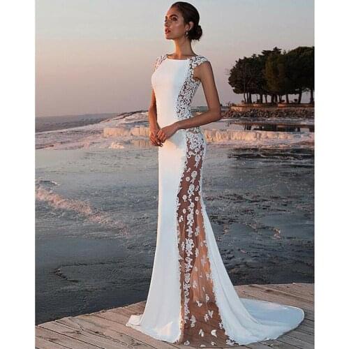 Women Lace Sexy Elegant Evening Party Wedding Maxi Dress Ladies Sleeveless Formal Long Bodycon White Dresses New 2019