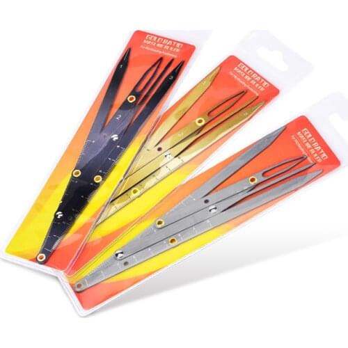 3 Colors Stainless steel Golden Ratio CALIPERS Microblading Permanent Makeup Eyebrow Measure Tool Mean Golden Eyebrow DIVIDER