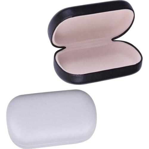 2pcs Glasses Case Glass Storage Box Invisible Fabric Cleanging Glasses Eyeglass Organizer