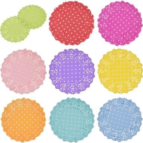 2019 New Dots Lace Pattern Paper Doilies Placemats For Wedding Party Decoration Supplies Diy Paper Crafts