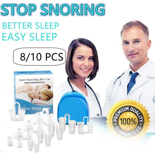 8/10PCS Snoring Solution Anti Snoring Devices Snore Stopper Nose Vents Nasal Dilators For Better Sleep Sleeping Aid Tool