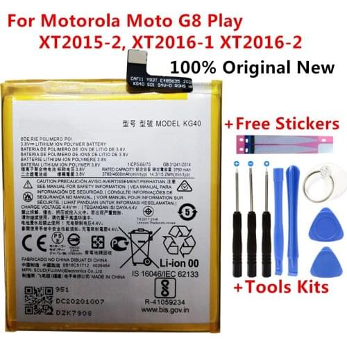 4000mAh KG40 Battery For Motorola Moto G8 Play Moto One Macro, One Macro Dual SIM, XT2015-2, XT2016-1 XT2016-2 Batteries