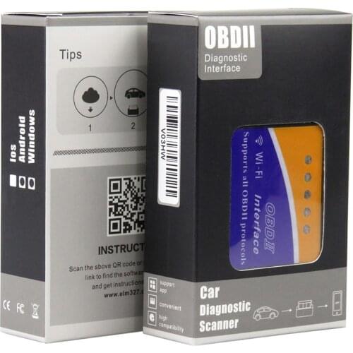 ELM327 WIFI V1.5 OBD2 Car Diagnostic Scanner Best Elm327 WI-FI Mini ELM 327 V 1.5 OBD 2 iOS Diagnostic Tool