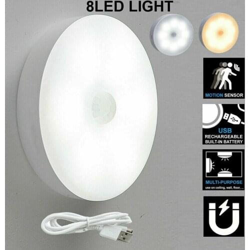 Wireless Motion Sensor Night Light Bedroom Decoration Led Lamp Kitchen Cabinet Lamp Staircase Bedroom Corridor Lighting Wall New