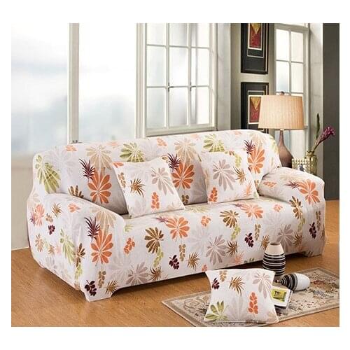 Flower Printed Elastic Sofa Cover Slipcover Corner Sofa Cover Set couch All-inclusive 1/2/3/4 Seats Single/Two/Three/Four-seater