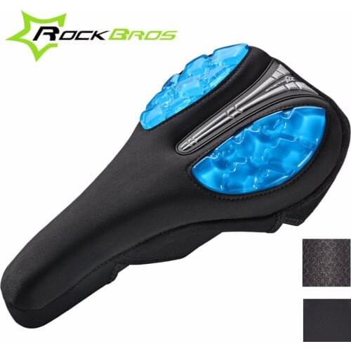 ROCKBROS MTB Bicycle Front Saddle Cover Mountain Road Bike Soft Comfortable Cushion Saddle Seat 3 Colors Outdoor Cycling Parts