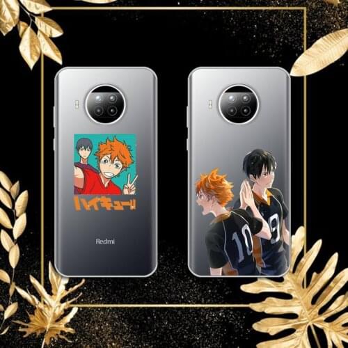 Haikyuu Hinata attacks Anime Phone Case Transparent for Xiaomi mi Redmi note 10 t 8 9 pro lite 11 Samsung S 8 9 10 20