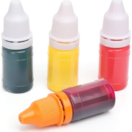 10ml Flash Refill Printing Ink Colorful Photosensitive Seal Stamp Oil Wood Paper Wedding Scrapbooking Seal Office School Supplie