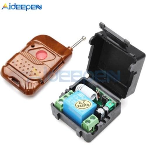 DC 12V 315MHz 1 Channel Wireless Relay Remote Control Switch Receiver Transmitter Remote Controller 100M For Control Systems