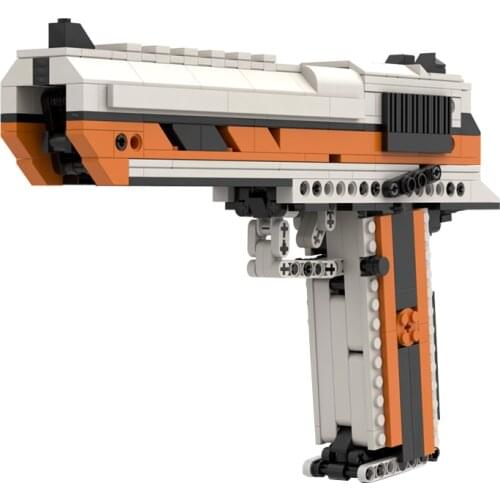Kid Toy Gun High Difficulty Technology Bricks Desert Eagle Gun MOC Building Blocks Weapon Assembly Model DIY Bricks Set Childre