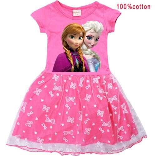 Disney Frozen Elsa Dress for Girls Children Carnival Costume Party Dresses Birthday Princess Girls Clothes Toddler Girl Dresses
