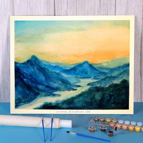 Doodles DIY Paint By Numbers Package Oil Paints 40*50 Canvas Pictures Loft Wall Picture Crafts For Wholesale