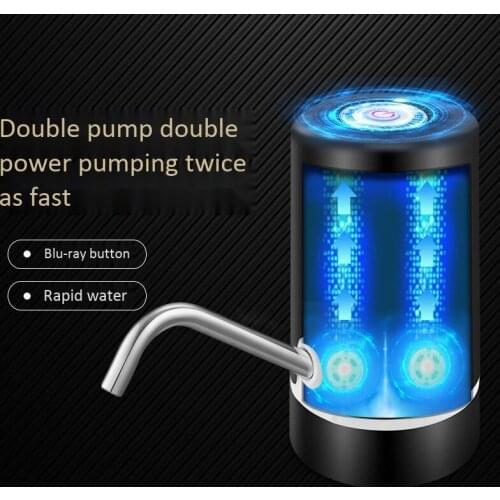 EAS-USB Fast Charging Double Motor Electric Automatic Bottle Drinking Water Pump Dispenser Charging Double Pump Barrel Pump