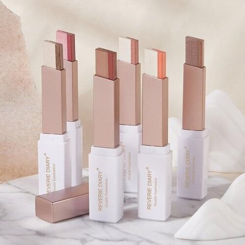 Gradient Two-tone Eyeshadow Stick Waterproof And Sweat-proof Not Easy To Faint Makeup Eye Shadow For Women And Men